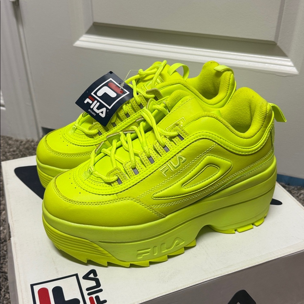 Fila Vibrant Lime Green Sneakers